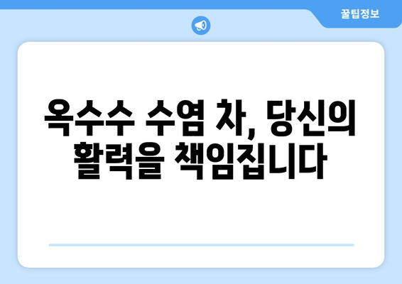 옥수수 수염 차로 피로를 날리고 활력 충전! | 옥수수 수염 효능, 피로 회복, 활력 증진, 건강 차